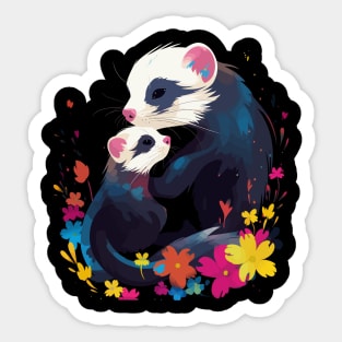 Ferret Mothers Day Sticker